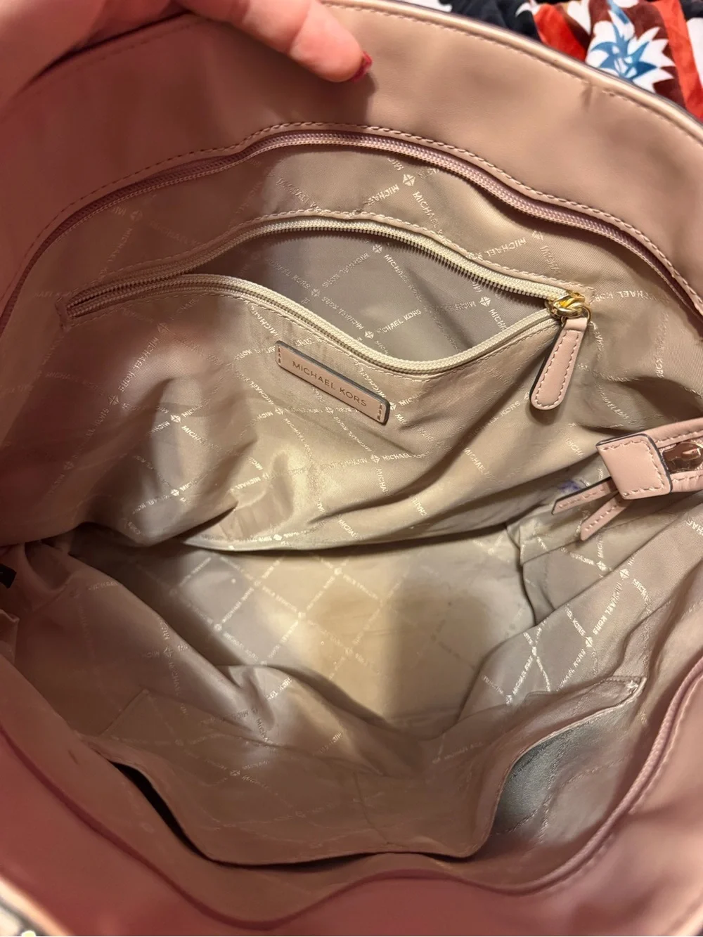 Pink Monogram Tote Bag - Brand MK